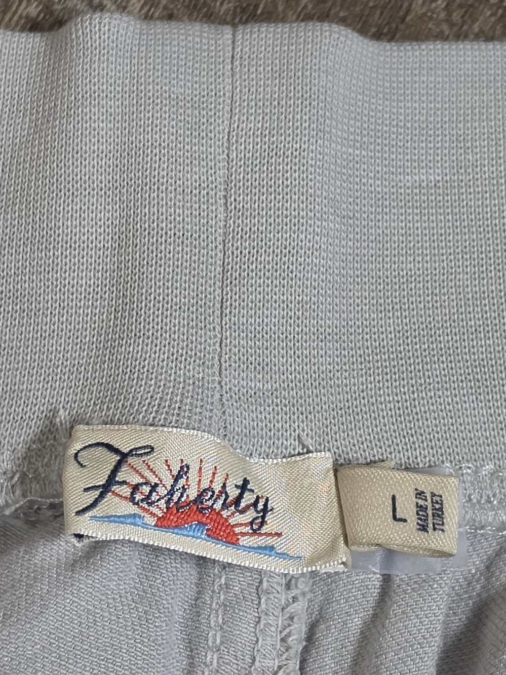 FAHERTY Arlie Day Pant Women's L Light Gray Tencel Linen Blend Joggers - Picture 5 of 14